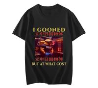 drdSED66DD I Gooned But At What Cost Funny T-Shirt Black 3XL