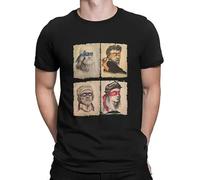 drdSED66DD Italian Turtles Art Lovers Gift Renaissance Ninja Artists Polyester T Shirt Black 3XL