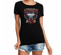 drdSED66DD Ladies 2022 Sturgis Motorcycle Rally Engine Heart T-Shirt Black XL