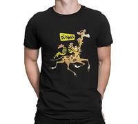 drdSED66DD Lucky Luke Anime The Daltons Giraffe T Shirt Black M