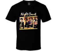 drdSED66DD Night Court 80S Retro TV T Shirt Black L