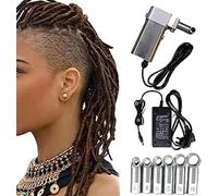 Dreadlocks Maker + 6 Head, Instant Dreadlock Machine for Locs, Electric Handheld Dreadlocks Machine + 20 Automatic Crochet Needles, DIY Your Own Synthetic Or Human Hair Locs Easily