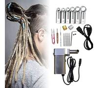 Dreadlocks Maker con 6 teste, macchina per intrecciare i dreadlock all'uncinetto portatile, macchina per dreadlock istantaneo per locs, estensioni dei capelli Dreadlock fai-da-te rapide, la velocità