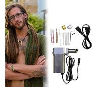 Dreadlocks Maker Macchina elettrica per Dreadlock, Macchina per fare trecce all'uncinetto portatile per Dreadlock, Macchina per Dreadlock istantanea, Estensioni rapide per capelli Dreadlock