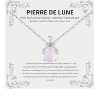 Dreaku Regali Pasqua Donna Collana Pietra di Luna Idee Regalo Donna Amica Compleanno Originale Ragazza Adolescente Regalo per Compleanno Collane per Figlia Mamma Mamma Nonna Suocera Sorella Amica