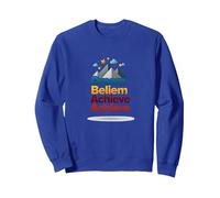 Dream Beliem Raggiungi Un Successo ispiratore in Montagna Felpa, Unisex per Adulti, Blu Reale, M