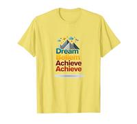 Dream Beliem Raggiungi Un Successo ispiratore in Montagna Maglietta, Uomo, Limone, M