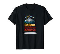 Dream Beliem Raggiungi Un Successo ispiratore in Montagna Maglietta, Uomo, Nero, 4XL