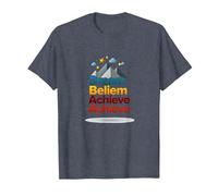 Dream Beliem Raggiungi Un Successo ispiratore in Montagna Maglietta, Uomo, Pervinca, 4XL