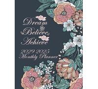 Dream Believe Achieve 2025 2029 Monthly Planner: 5 Year Calendar From January 2025 to December 2029 for hard workers with US Federal Holidays | (60 ... Gift for men and women (Large Size 8.5x11)