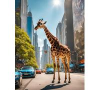 Dream. Believe. Achieve. - Motivational Giraffe Blank Notebook (8.5" x 11") | 120 Pages | High-Quality Paperback Journal for Creativity & Inspiration