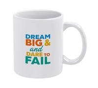 Dream Big And Dare To Fail Tazza Da Caffè Classica Tazza Con Manico Tazze 330Ml Per Bevande Ufficio Donna