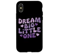 Dream Big Little One, frase motivazionale con citazione motivazionale Custodia per iPhone X/XS