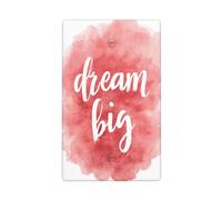 Dream Big Pastel Pink Acquerello Singolo Toggle Blank Wall Plate Copertura Interruttore Luce Decorativo 1 Gang per Cucina Camera Bagno Dimensioni 11,4 x 7 cm