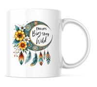Dream Big Stay Wild Tazza Divertente Tazzine Da Caffè Con Manico Tazze Per Latte Casa Ufficio 330Ml