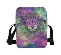 Dream Bohemian Starry Lion messenger bag per gli uomini borsa a tracolla borsa da viaggio tracolla regolabile per la scuola casual