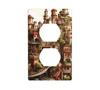 Dream Castle Duplex Wall Panel Kit, 11,4 x 7 cm, copertura presa elettrica per interruttore presa luce (1 pezzo)