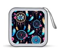 Dream-Catcher - Custodia per CD con 40 scomparti, portatile, per auto, casa, viaggio