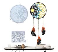 Dream Catcher Forma di resina epossidica, forma di silicone per la produzione di catcher dei sogni, forma di silicone primaverile 3D per catcher da sogno | Forma di resina epossidica delle arti resina
