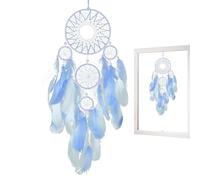 Dream Catchers - Iron Ring 60x16x2cm | Handmade Car Dream Catcher, Five Rings Wall Hanging | Boho Decor For Kids Bedroom Living Room Car Office Gift