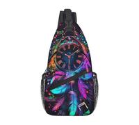 Dream Clock With Dream Catcher Uomo Donna Sling Bag Casual Zaino Monospalla Leggera Borsa A Tracolla Per Lavoro Sportivo Campeggio