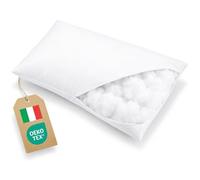 Dream Cuscino Letto 50x80 SuperSoft in Microfibra alto 15cm - Cuscino per Dormire Imbottito in Morbida Falda Traspirante ed EcoFriendly - Guanciale letto Extra Morbido Made in Italy