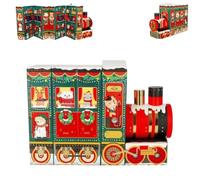 Dream Express Calendario dell'Avvento 2025 in edizione limitata, 24 sorprese festive con decorazioni a forma di treno, decorazioni natalizie con cassetti unici (1Pcs)