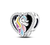 Dream I Love You - Ciondolo a forma di cuore, in argento Sterling 925, compatibile con braccialetti Pandora