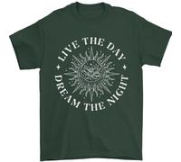 Dream Il Notte Lune Addormentato Uomo T-Shirt 100% Cotone