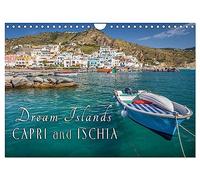 Dream Islands Capri and Ischia (Wall Calendar 2026 DIN A4 landscape), CALVENDO 12 Month Wall Calendar: Longing for the famous Italian islands in the azure blue sea