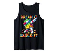 Dream It Build It Funny Blocks Bricks Toy Master Builder Canotta