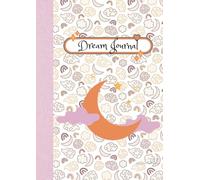 Dream Journal - Moon & Clouds Aesthetic Notebook | Pastel Pink, Purple & Orange Cover | 100 College Ruled Pages with Date Space | Cute Nighttime Diary for Dreams, Thoughts & Reflections