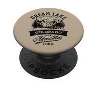 Dream Lake Rocky Mountain National Park CO Design invecchiato PopSockets PopGrip Adesivo