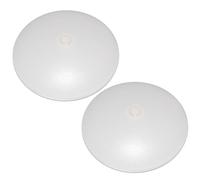 Dream Lighting 2X Plafoniera a LED con Interruttore 12v Auto Camper Barca Soffitto 114MM Tondo Lampada Bianco Caldo