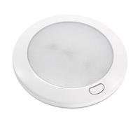 Dream Lighting Lampada LED da 12V Plafoniera 127mm di Luce Rotonda per Auto Camper Barca Cabina Illuminazione Interna Bianco Freddo