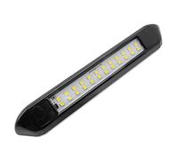 Dream Lighting Luce Externo per Camper, 12V 5,1W 6000K Luce Fredda IP66 Alluminio Nero 25CM, Barra LED Esterna per Camper Veranda Furgone