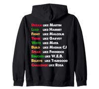 Dream Like Martin, Lead Like Harriet regalo su Black History Felpa con Cappuccio