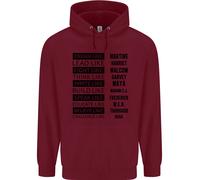 Dream Like Nero Vive Materia Storia Mese Bambini Felpa con Cappuccio