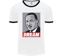 Dream Martin Luther King Black Lives Matter Uomo Ringer T-Shirt