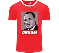Dream Martin Luther King Black Lives Matter Uomo Ringer T-Shirt FotL