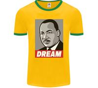 Dream Martin Luther King Black Lives Matter Uomo Ringer T-Shirt FotL