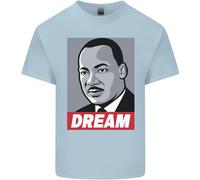 Dream Martin Luther King Nero Vive Materia T-Shirt Ragazzi Ragazze