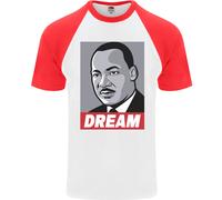 Dream Martin Luther King Nero Vive Materia Uomo S/S Baseball T-Shirt