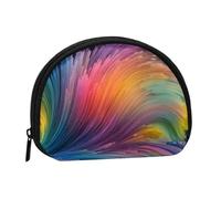 Dream - Mini portamonete colorato, con cerniera, per riporre monete, chiavi, monete, oggetti di piccole dimensioni, Nero , Taglia unica, Portamonete