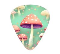 Dream Mushroom - Plettri per chitarra acustica, elettrica e musicista, 12 pezzi in 3 diversi spessori