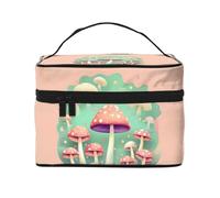 Dream Mushroom - Trousse per cosmetici da donna, con stampa, grande, organizer da viaggio