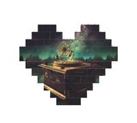 Dream Music Box Building Mattone Block Puzzle a forma di cuore, immagine personalizzata puzzle foto puzzle per adulti 3D micro blocchi di costruzione per la decorazione della casa set di mattoni
