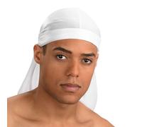 Dream of Jeannie Bandana, foulard US Durag bianco, stile: West Coast, Gangsta-Rap, Airsoft, Paintball, Hip Hop, Moto, Outdoor