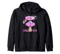 Dream On Alien Donut UFO Candy Planet Kawaii Estetica Felpa con Cappuccio
