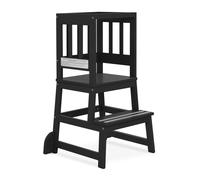 Dream on Me 2 in 1 Funtastic Tower and Step sgabello Facile da assemblare sgabello multiuso con finitura di vernice non tossica fatta di black di pin